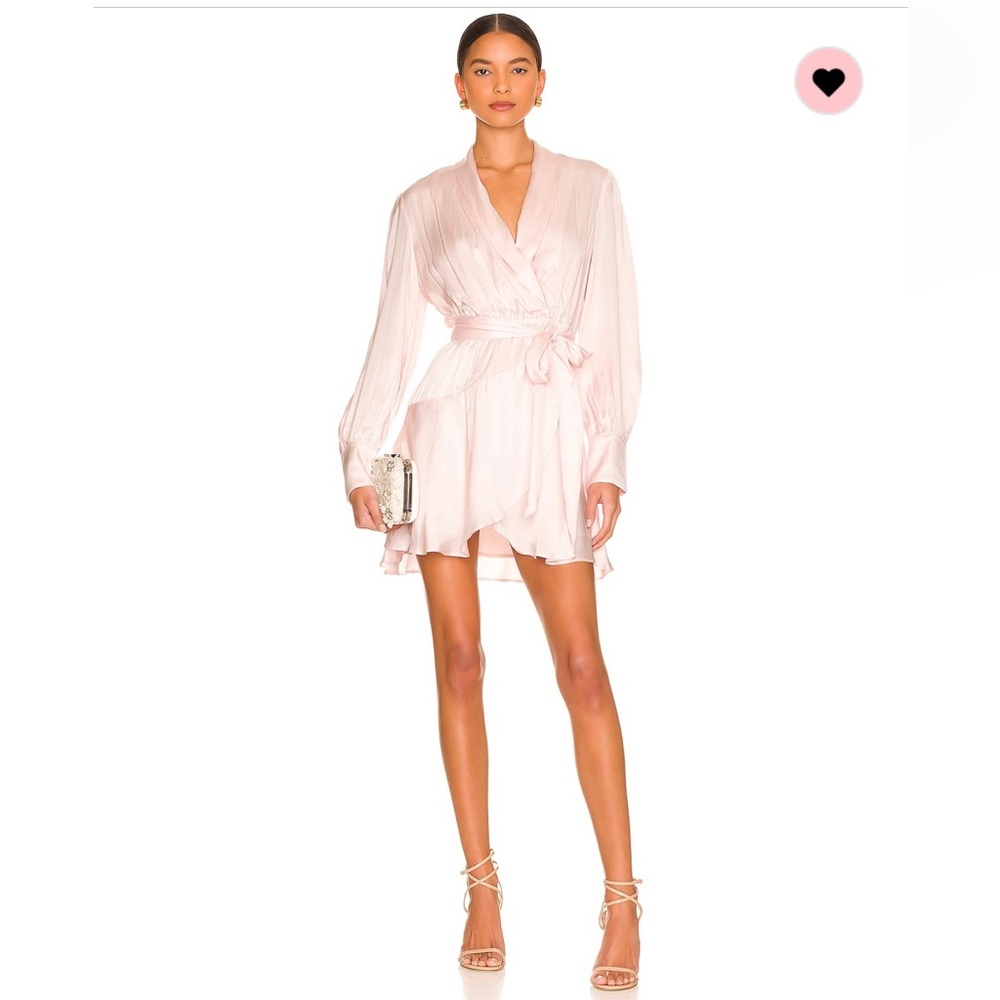 Bardot Pink Wrap Dress